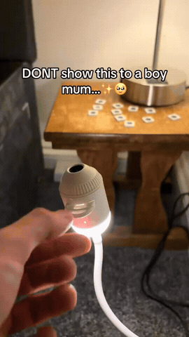 Luminzo Galaxy Projector in use